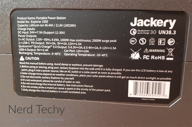 Jackery探险家1000年